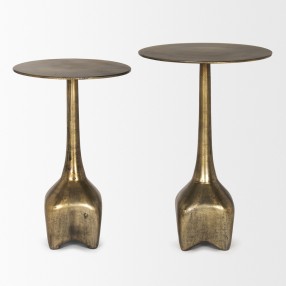 Mercana Risha Large Gold Metal Accent Table 1