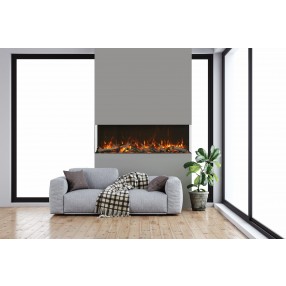 Amantii 72" Unit - 14 1/4" In Depth 3 Sided Glass Fireplace