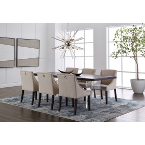 Sunpan Lucille Dining Chair - Linen - Lifestyle Set