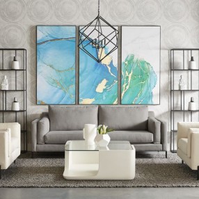Sunpan Odis Coffee Table Grey - Lifestyle