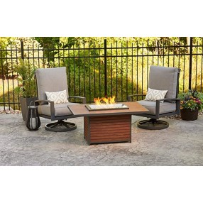 Outdoor Greatroom Company Kenwood Chat Fire Table 1224 Burner - Lifestyle