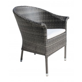 Hospitality Rattan Patio Ultra Stackable Woven Armchair With Cushion