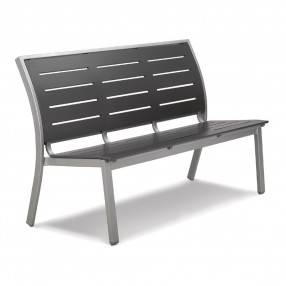 Telescope Casual Bazza 56" Stacking Armless Bench - Front Side Angle
