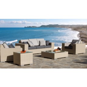 Hospitality Rattan Patio Rubix Lounge Chair with Cushion