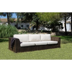 Hospitality Rattan Patio Soho 3-Piece Modular Sofa