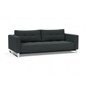 Innovation Living Cassius D.E.L. Sofa Bed - Boucle Black Raven - Angled View