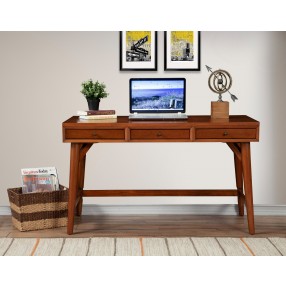 Alpine Furniture Flynn Large Desk in Acorn - Lifestyle Front
