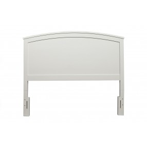 Alpine Furniture Baker California King Headboard Only In White - Angled View