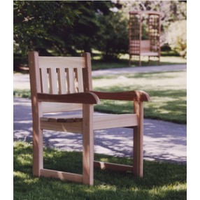 All Things Cedar Western Red Outdoor Dining Armchair
