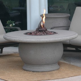 American Fyre Designs Amphora Firetable With Concrete Top