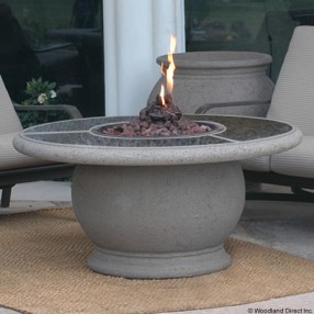 American Fyre Designs Amphora Firetable With Granite Inset