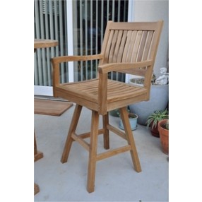 Anderson Teak Rialto Swivel Bar Arm Chair
