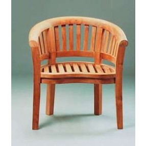 Anderson Teak Curve Armchair Extra Thick Wood