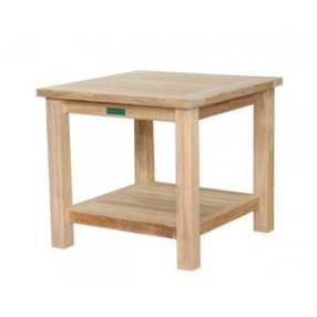 Anderson Teak Safari Occasional Table with Drawer & Rattan Baskets