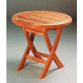 Anderson Teak Bahama 20-inch Mini Side Round Folding Table