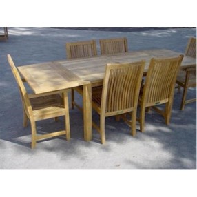 Anderson Teak Bahama 95" Rectangular Table w/ Double Leaf Extensions