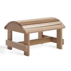 All Things Cedar Western Red Cedar Outdoor Ottoman