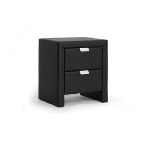 Baxton Studio Frey Upholstered Modern Nightstand