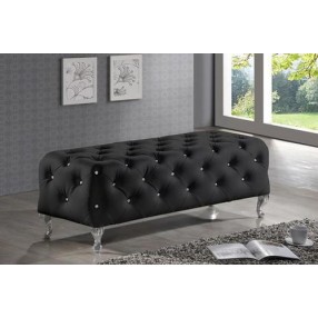 Baxton Studio Stella Crystal Tufted Modern Bench