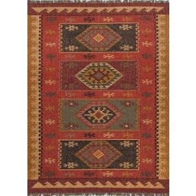 Jaipur Bedouin Amman Flat-Weave Red Rug