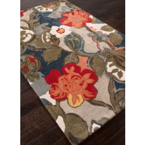Jaipur Blue Petal Pusher Hand-Tufted Indigo Rug