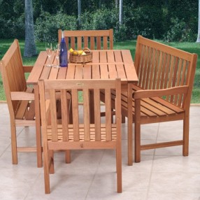 International Home Miami Amazonia Milano Bench 5 Piece Set