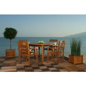 International Home Miami Amazonia Milano Round 5 Piece Set