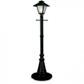 Patio Concepts Cape Cod 82" Black/White -  Single Coach Lantern Patio Lamp