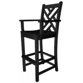 Poly-Wood Chippendale Bar Arm Chair