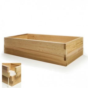All Things Cedar 4 ft. Double Raised Garden Earth Box