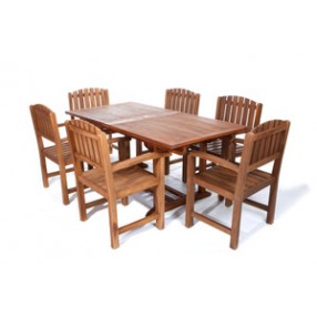 All Things Cedar 7 Piece Rectangle Dining Chair Set