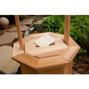 All Things Cedar Slotted Gift Lid for Small Wishing Well
