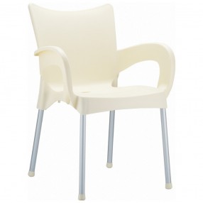 Compamia Romeo Resin Dining Arm Chair Beige - Set of 4