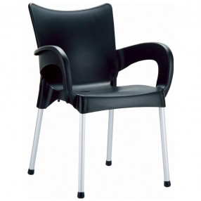 Compamia Romeo Resin Dining Arm Chair Black - Set of 4