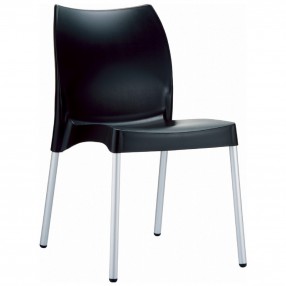 Compamia Vita Resin Outdoor Dining Chair Black - Set of 2