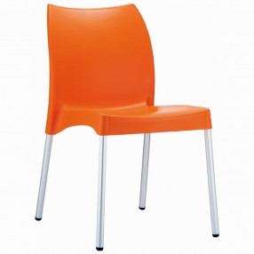 Compamia Vita Resin Outdoor Dining Chair Orange - Set of 2