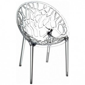 Compamia Crystal Polycarbonate Modern Dining Chair Transparent - Set of 2