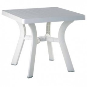 Compamia Viva Resin Square Dining Table 31 inch White