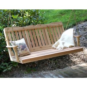 Creekvine Designs 4' Cedar Countryside Porch Swing