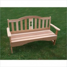Creekvine Designs 5-Inch Cedar Keyway Garden Bench