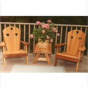 Creekvine Designs Cedar Country Hearts Adirondack Chair Collection