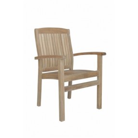 Anderson Teak Sahara Stackable Dining Armchair - Set of 4