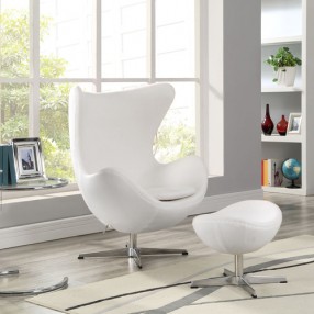 Modway Glove Lounge Chair and Ottoman Set