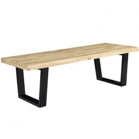 Modway Sauna 4' Bench in Natural