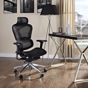 Modway Lift Highback Office Chair in Black