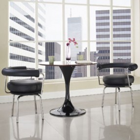 Modway Saloon Dining Armchair in Black