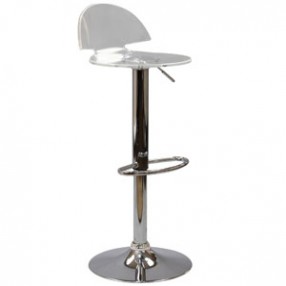 Modway Translucent Bar Stool in Clear