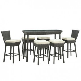 Modway Napa 7 Piece Pub Set - White - On SALE!