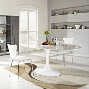 Modway Lippa 78" Dining Table in White