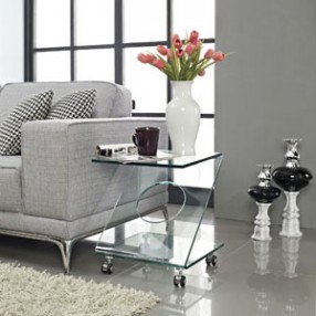 Modway Z Side Table in Clear